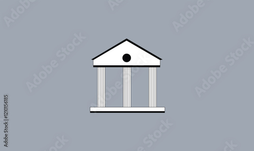 Government  building icon vector design