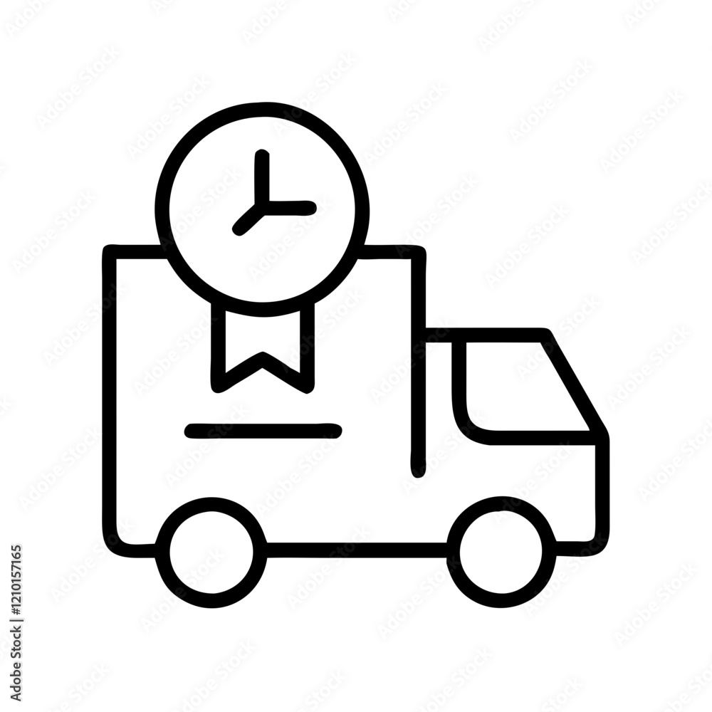 delayed delivery icon, delayed delivery line art - simple line art of delayed delivery, perfect for delayed delivery logos and icons delayed delivery icon, delayed delivery line art - simple line art of delayed delivery, perfect for delayed delivery logos and icons