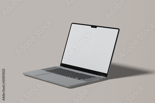 Laptop Screen Website Blank Mockup