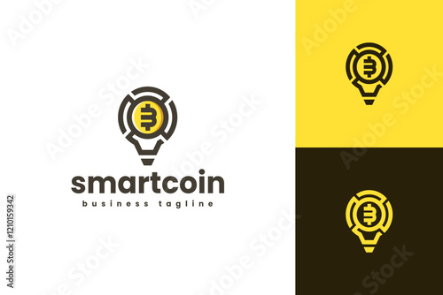 smart crypto logo vector