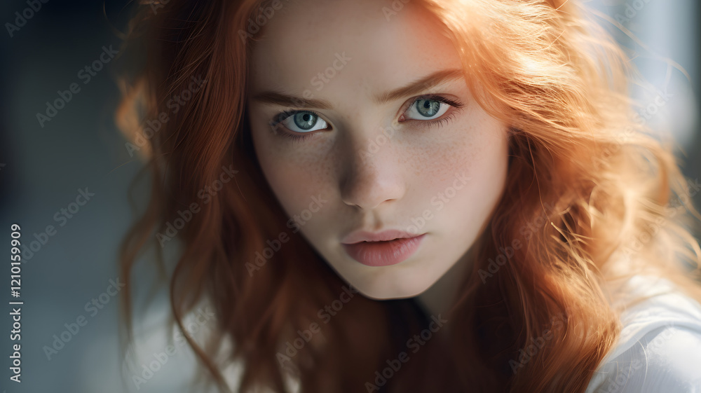 Serene Redhead Portrait Serene Redhead Portrait
