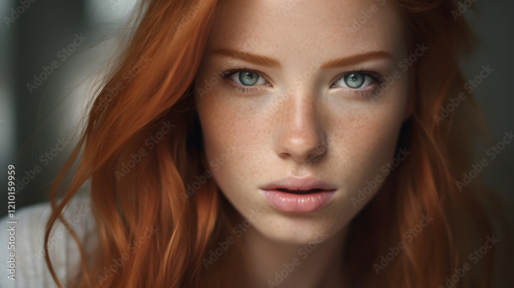 Serene Redhead Portrait Serene Redhead Portrait