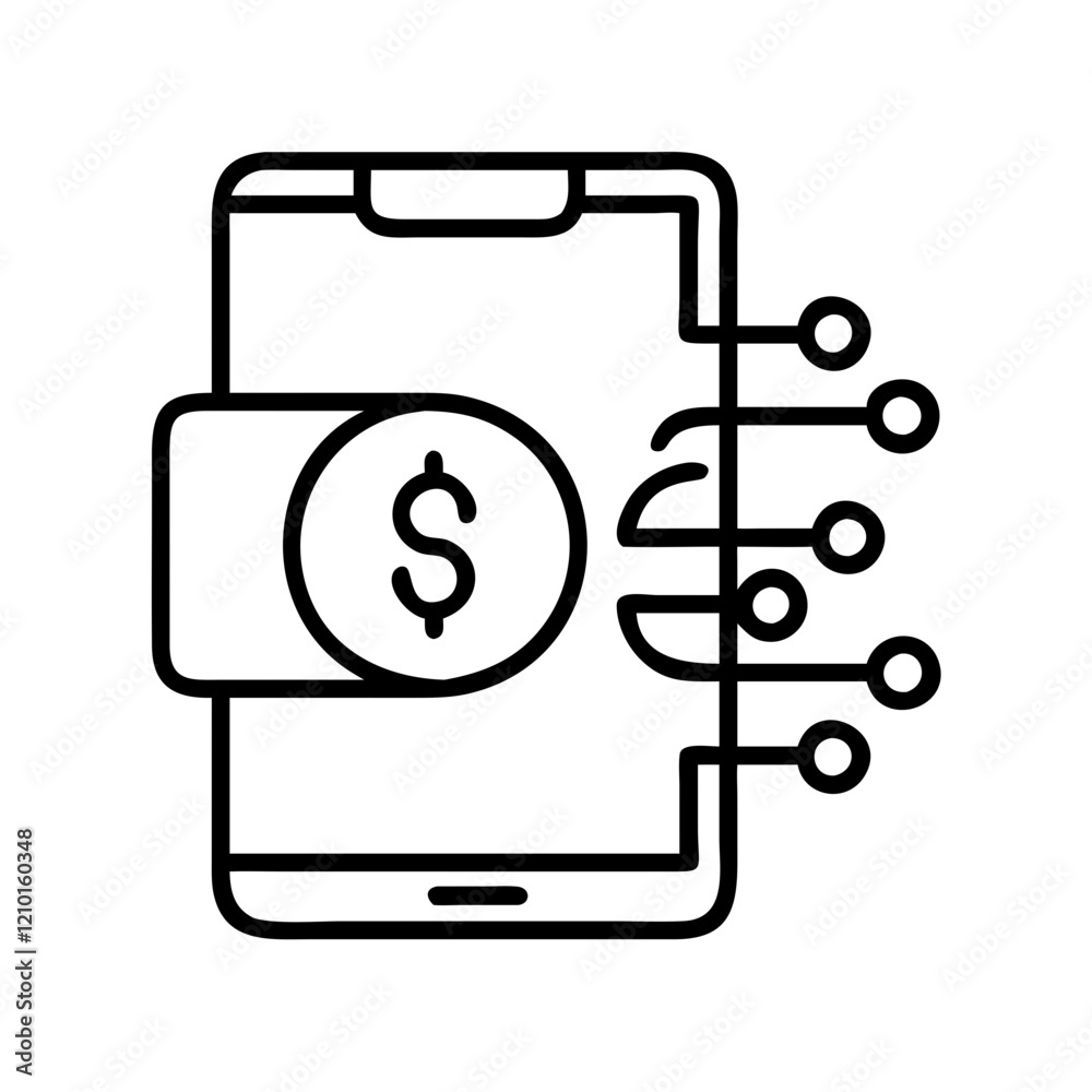 digital wallet icon, digital wallet line art - simple line art of digital wallet, perfect for digital wallet logos and icons digital wallet icon, digital wallet line art - simple line art of digital wallet, perfect for digital wallet logos and icons