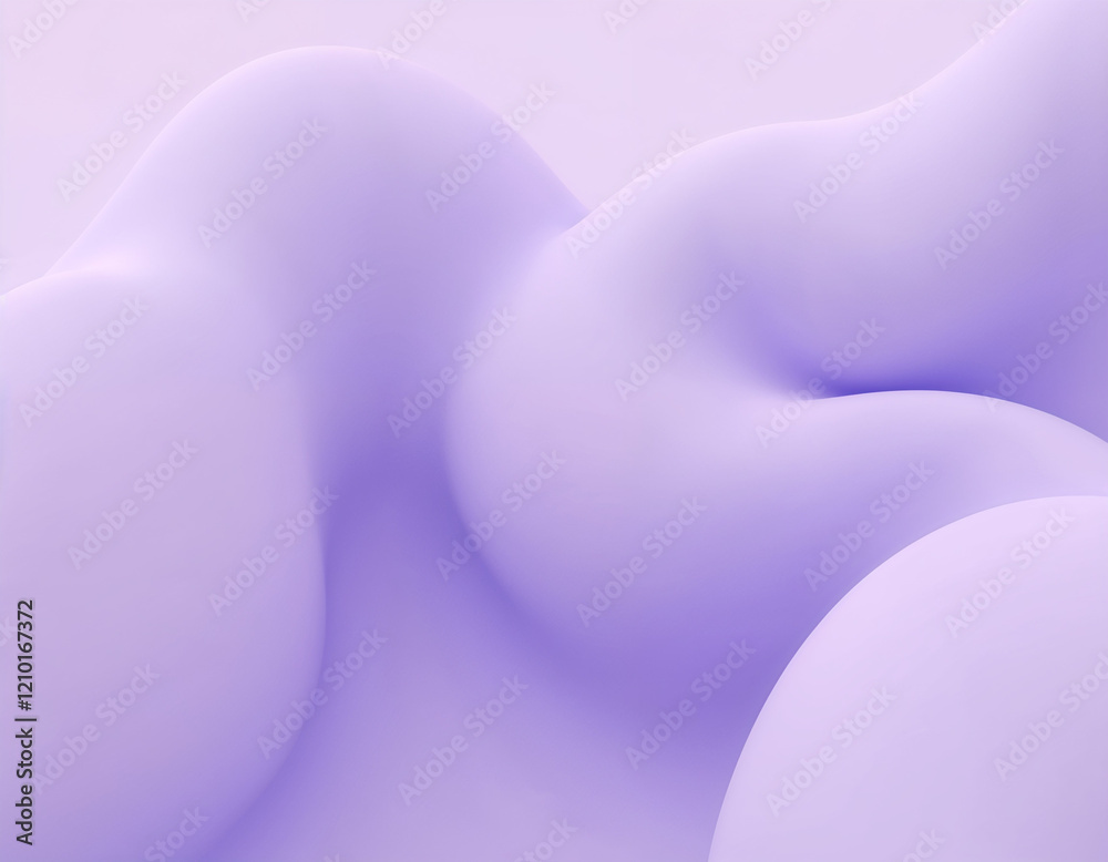 Ethereal Smoke Abstract Background, Soft Lilac and Gray Flowing Design