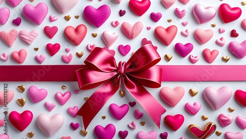 valentines background with hearts