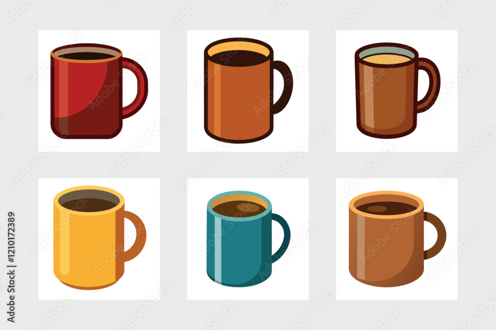 Obraz premiumCoffee cup logo icon vector illustration. 