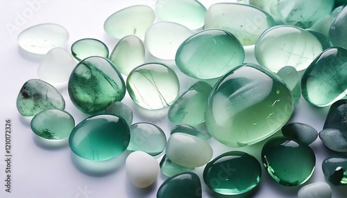 Green glasss stones
