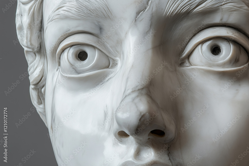 Naklejka premium antique marble statue, close up