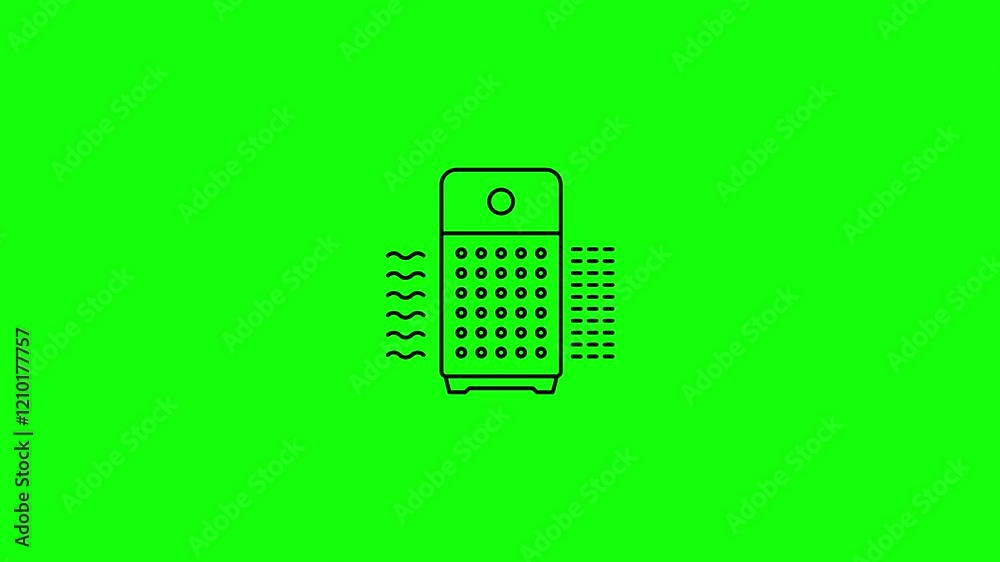 Air Purifiers. Air Purifiers icon animation. An air purifier flat animated icon. Air Purifiers. Air Purifiers icon animation. An air purifier flat animated icon.