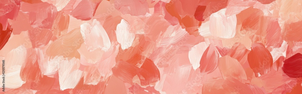 Fototapeta premium Textured background featuring a warm gradient of pink, coral, and soft peach hues for creative projects
