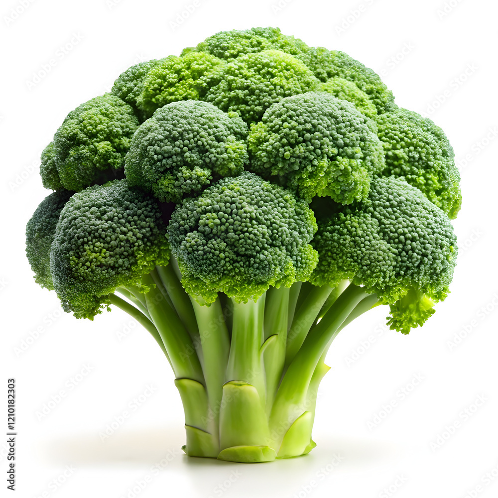 broccoli on a white background