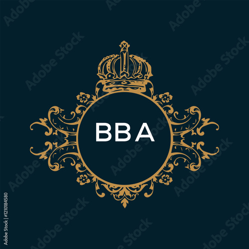 Initial Letter BBA Logo Icon Design Template