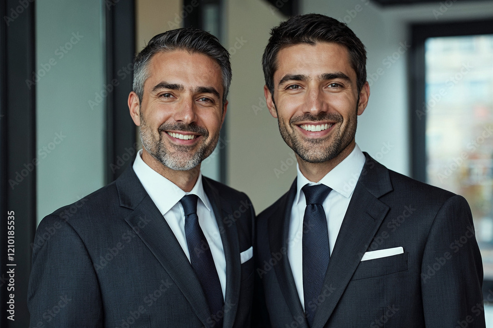 Portrait of a smiling team, business