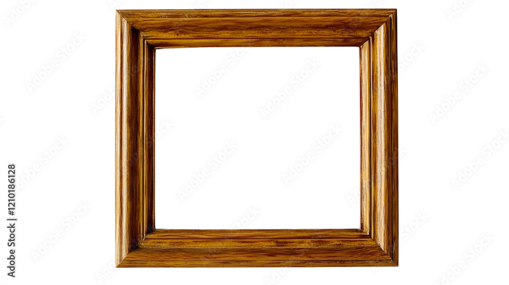 Small photo frame, isolated on transparent background Small photo frame, isolated on transparent background