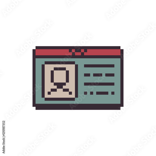 name card business pixel art