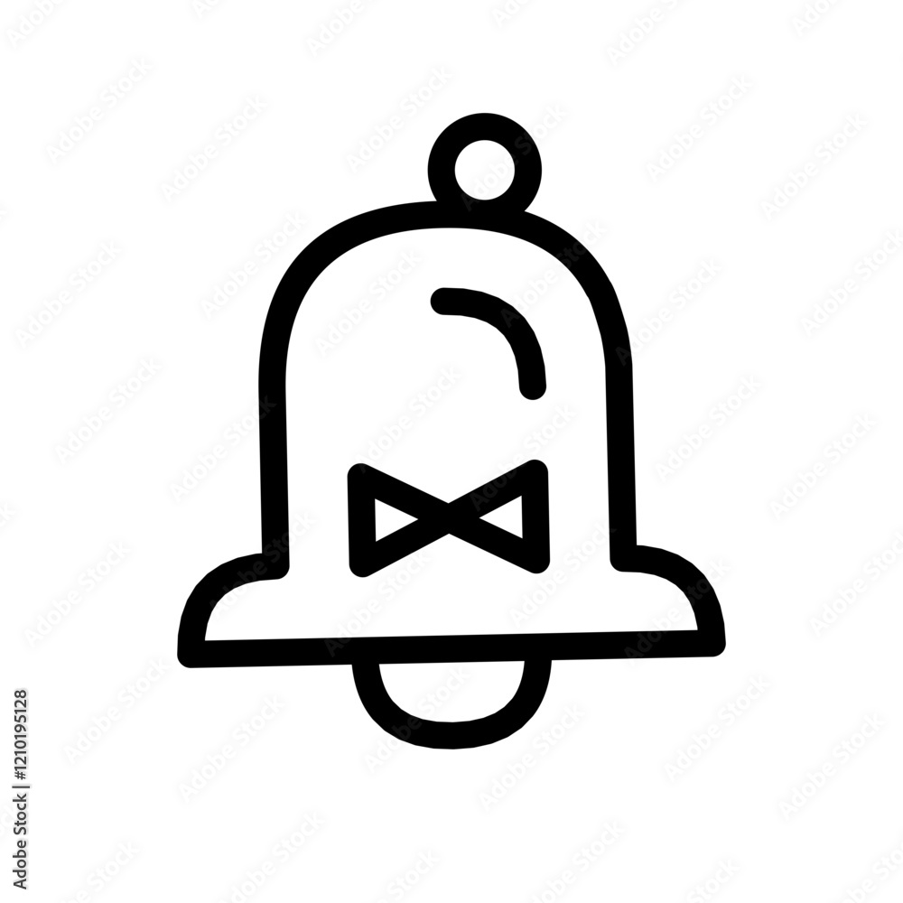 bell icon with ribbon bell icon with ribbon