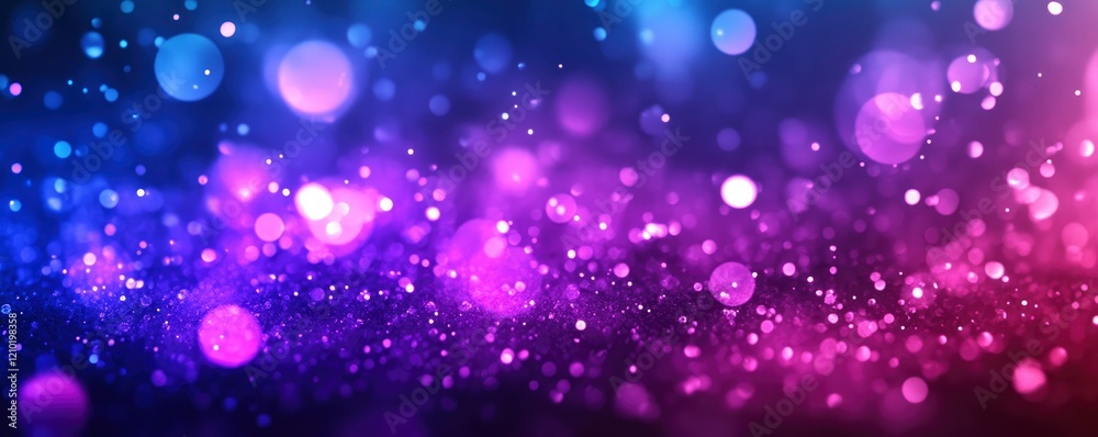 Purple and Blue Sparkle: A Dreamy Bokeh Background Purple and Blue Sparkle: A Dreamy Bokeh Background