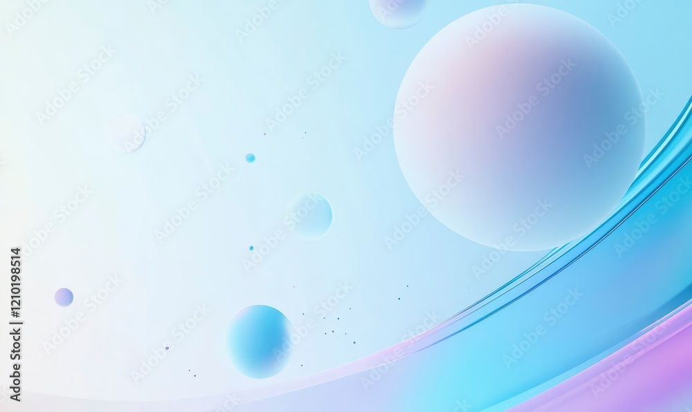 Serene Pastel Spheres: Abstract Fluid Art with a Dreamlike Atmosphere Serene Pastel Spheres: Abstract Fluid Art with a Dreamlike Atmosphere