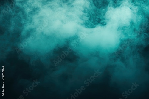 Wallpaper Mural Ethereal Teal Smoke: A Moody Abstract Photography Torontodigital.ca