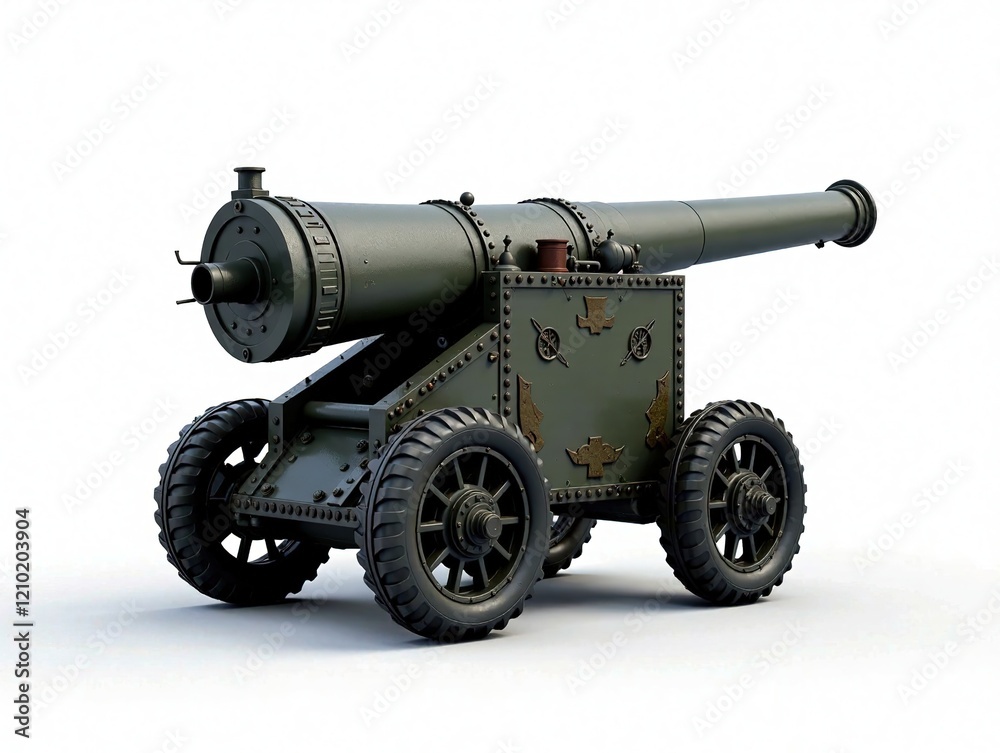 WWI Air Defense Cannon - Powerful Artillery Piece WWI Air Defense Cannon - Powerful Artillery Piece