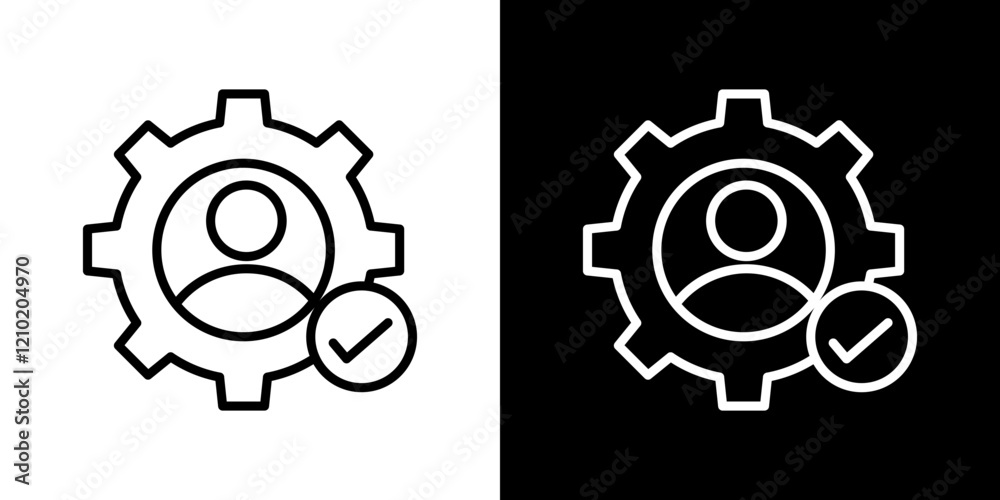 Expert vector icon in thin line style Expert vector icon in thin line style