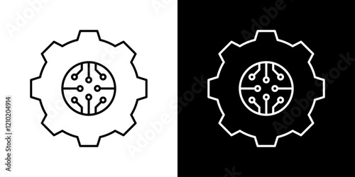 Etl vector icon in thin line style