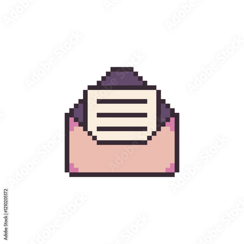 message sign symbol pixel art