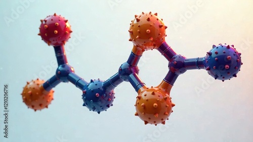 Psychedelic Mushroom Molecule Structure - Psilocin Prodrug Skeletal Formula photo