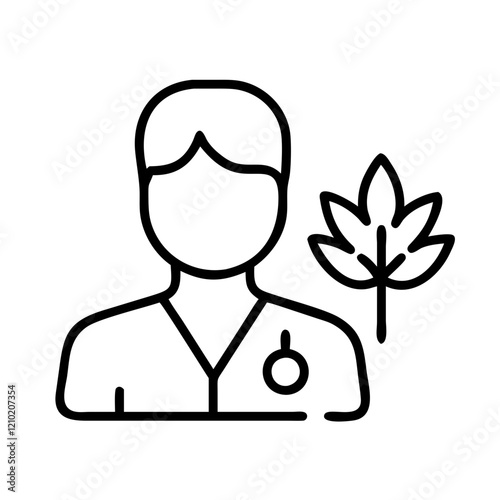 ent specialist icon, ent specialist line art - simple line art of ent specialist, perfect for ent specialist logos and icons