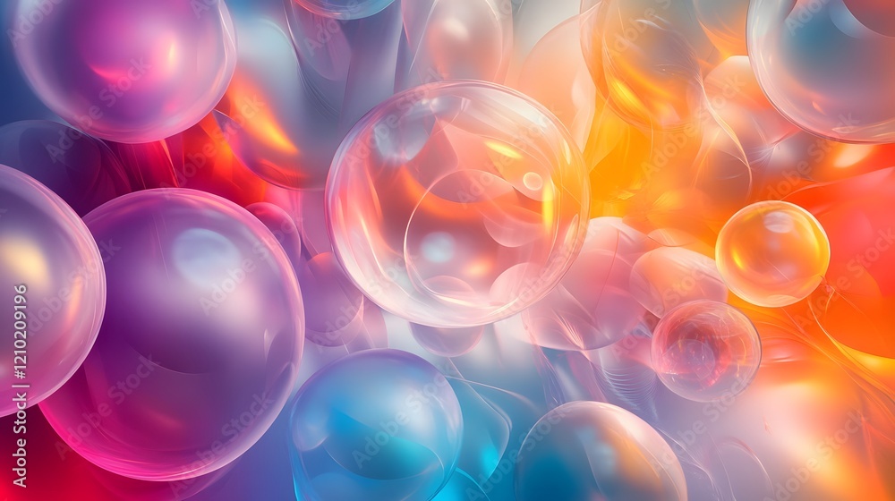 Enchanting scene of colorful glowing balloons floating in an abstract gradient filled atmosphere creating a whimsical joyful and magical party atmosphere Enchanting scene of colorful glowing balloons floating in an abstract gradient filled atmosphere creating a whimsical joyful and magical party atmosphere