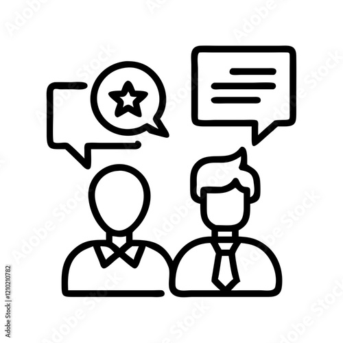 expert opinion icon, expert opinion line art - simple line art of expert opinion, perfect for expert opinion logos and icons