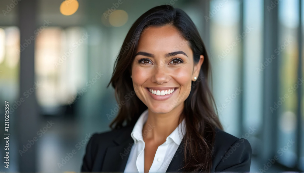 An image of a professional, well-dressed, Indigenous First Nations businesswoman in a contemporary office. Wearing a business suit, this smiling Native American woman is at work.
An image of a professional, well-dressed, Indigenous First Nations businesswoman in a contemporary office. Wearing a business suit, this smiling Native American woman is at work.