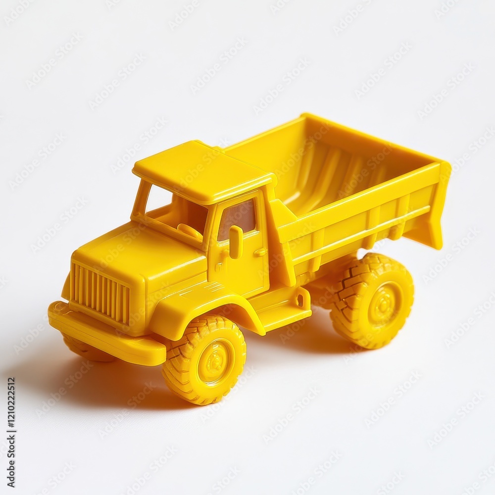 Bright yellow toy dump truck perfect for imaginative play and construction activities for kids in various settings Bright yellow toy dump truck perfect for imaginative play and construction activities for kids in various settings