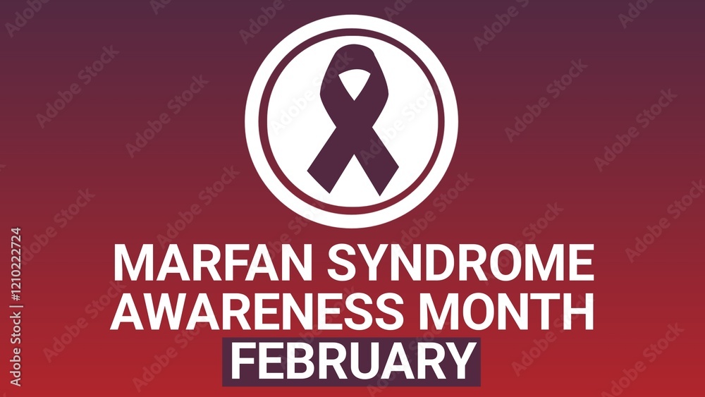 Marfan Syndrome Awareness Month february web banner design illustration Marfan Syndrome Awareness Month february web banner design illustration