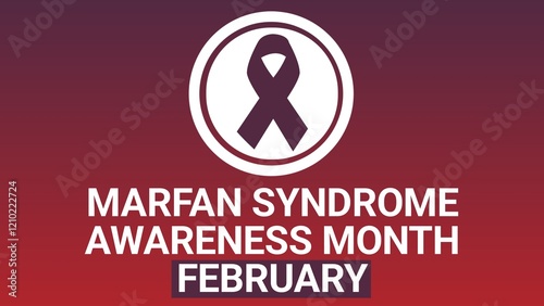 Marfan Syndrome Awareness Month february web banner design illustration  photo
