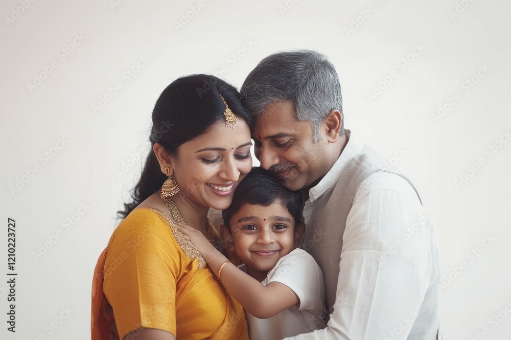 Indian family hugging happy portrait people Indian family hugging happy portrait people