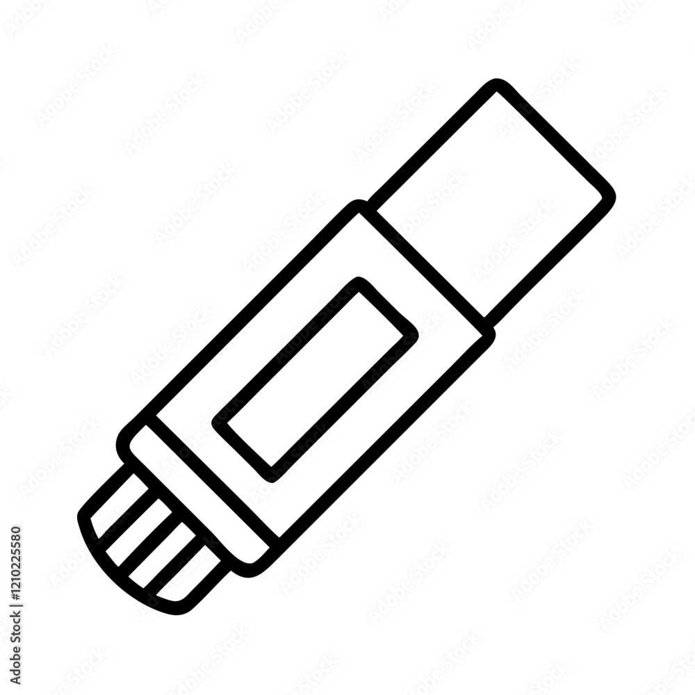 glue stick icon, glue stick line art - simple line art of glue stick, perfect for glue stick logos and icons glue stick icon, glue stick line art - simple line art of glue stick, perfect for glue stick logos and icons