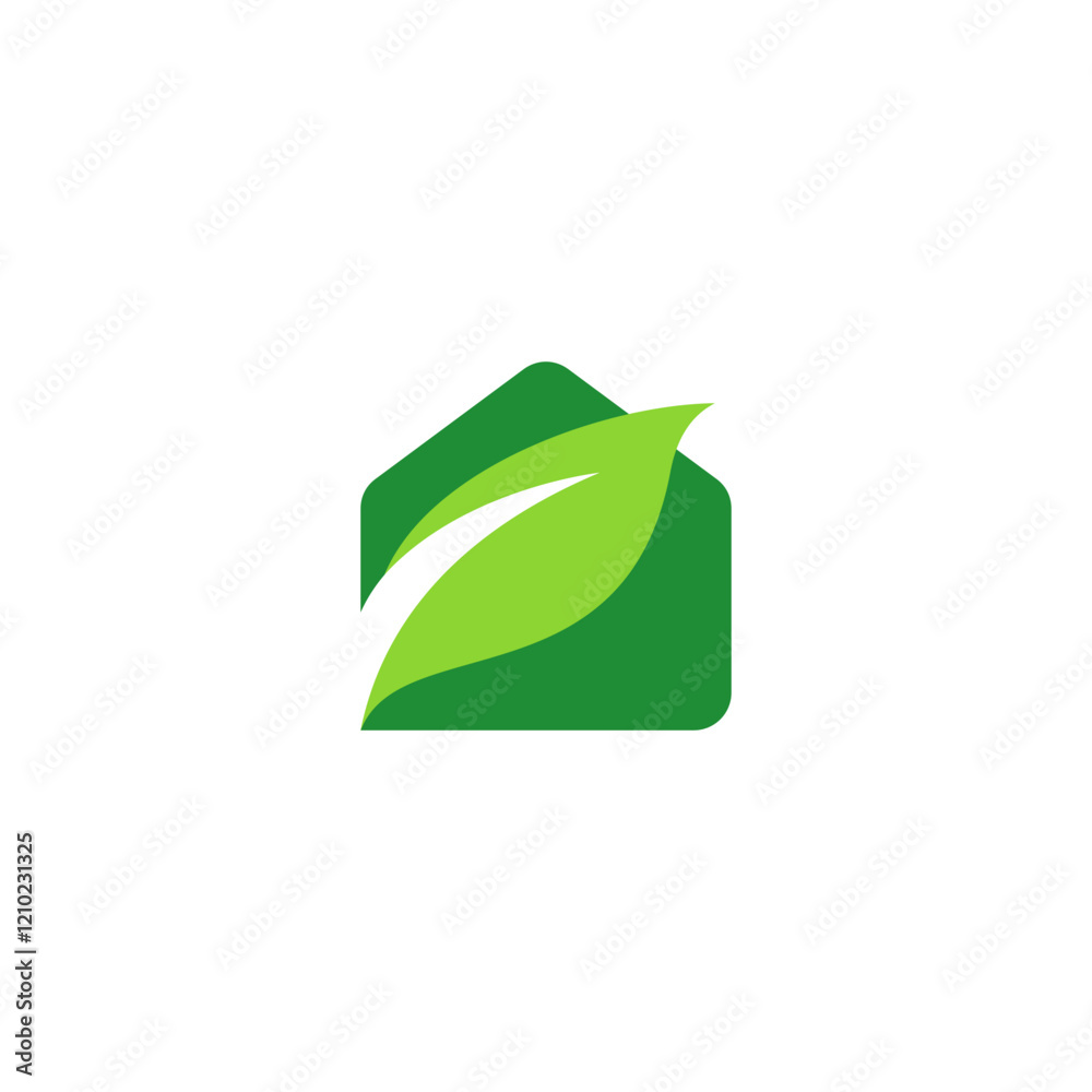 business Home green house logo leaf icon. shield tree illustration. nature home jungle business Home green house logo leaf icon. shield tree illustration. nature home jungle