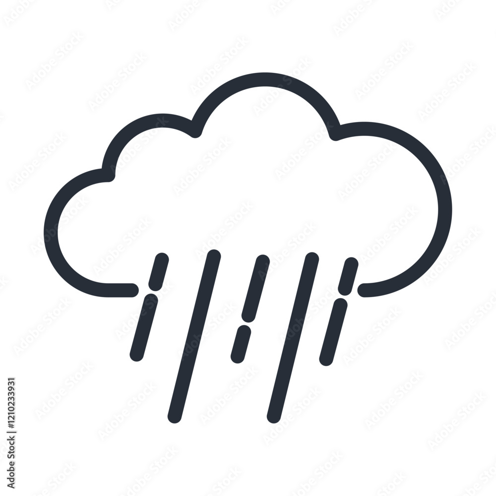 rain drops and cloud weather icon rain drops and cloud weather icon