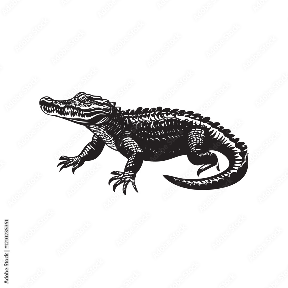 Obraz premium crocodile isolated on white