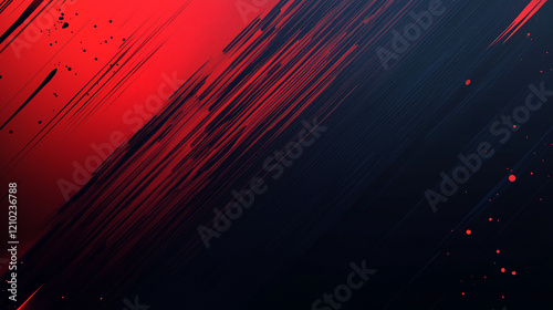 Wallpaper Mural Abstract red and black background featuring bold brush strokes, high contrast, and a grainy texture, creating a dark and dramatic atmosphere. The minimalist top-down design is perfect Torontodigital.ca