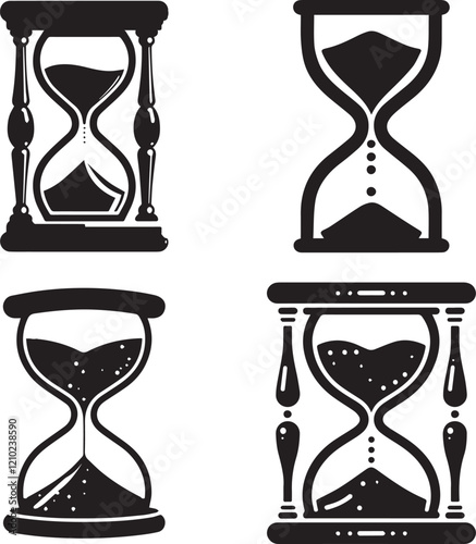 Hourglass Sand Timer vector