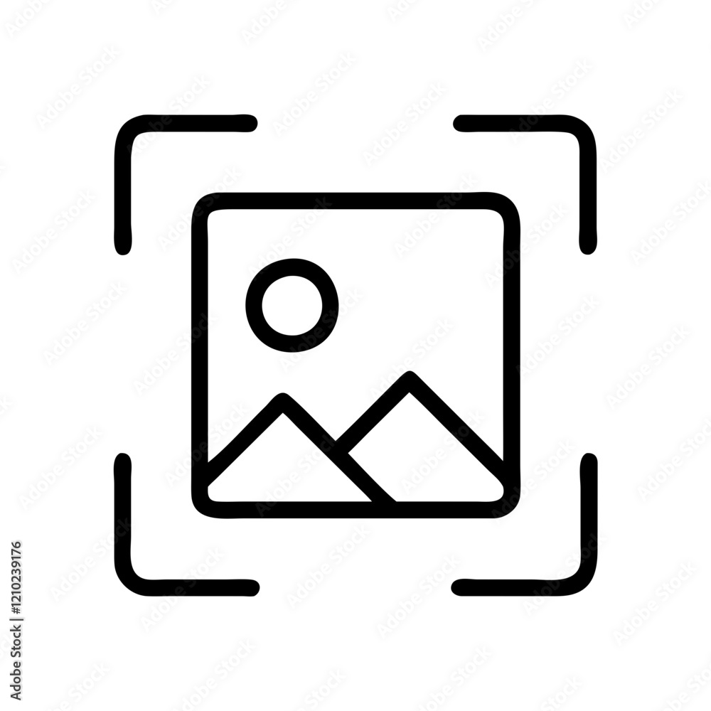 image recognition icon, image recognition line art - simple line art of image recognition, perfect for image recognition logos and icons image recognition icon, image recognition line art - simple line art of image recognition, perfect for image recognition logos and icons