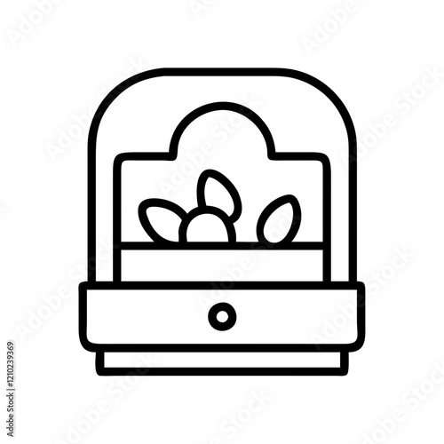 incubator icon, incubator line art - simple line art of incubator, perfect for incubator logos and icons