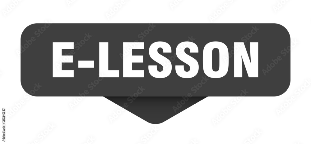 e-lesson sticker. e-lesson sign on transparent background e-lesson sticker. e-lesson sign on transparent background
