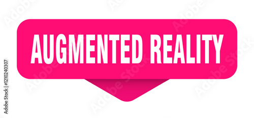 augmented reality sticker. augmented reality sign on transparent background