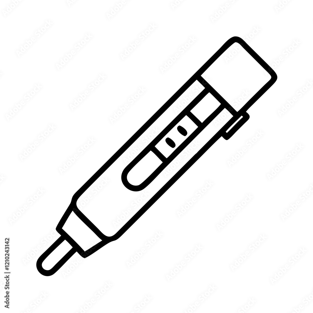 insulin pen icon, insulin pen line art - simple line art of insulin pen, perfect for insulin pen logos and icons insulin pen icon, insulin pen line art - simple line art of insulin pen, perfect for insulin pen logos and icons
