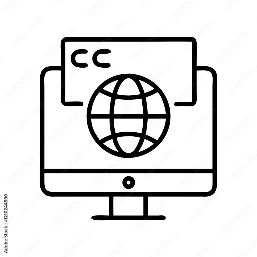 internet icon, internet line art - simple line art of internet, perfect for internet logos and icons internet icon, internet line art - simple line art of internet, perfect for internet logos and icons