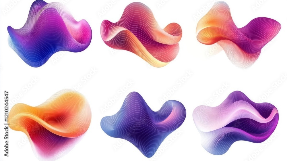 Abstract Colorful Fluid Wave Background Designs Abstract Colorful Fluid Wave Background Designs