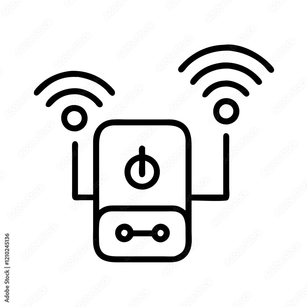 iot device icon, iot device line art - simple line art of iot device, perfect for iot device logos and icons iot device icon, iot device line art - simple line art of iot device, perfect for iot device logos and icons